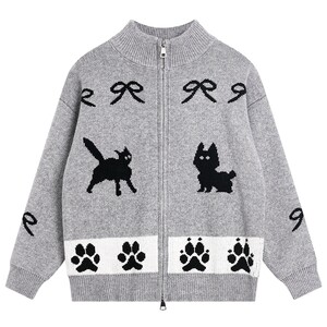 
Boys' Autumn and Winter Korean Style Half-Turtle Collar Knitted Jacket 2026 New Children's Boys Winter Thickened Cardigan Sweater