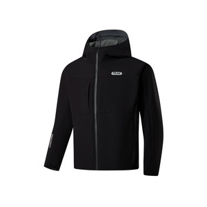 
Peak Jacket Windproof and Waterproof Jacket Plush Woven Men's Top Long Sleeve Casual Sports Hooded Jacket
