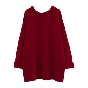 
Little Lemon Yellow ~ Maternity Sweater Autumn and Winter Tops Fashionable Round Neck Hot Mom Thickened Loose Large Size Women's Knitted Skirt