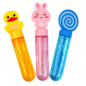 Children's outdoor coconut oil bubble stick blowing bubble toy men and girls, duckling duck machine supplemental liquid gift, gift gift
