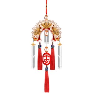 2025 new car pendant handmade DIY material bag Fengguanxia draped rearview mirror hanging decoration Ping Anfu men and women gifts
