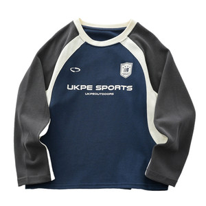 [Yunduo Cotton] Long-sleeved T-shirt for boys and girls 2026 spring new children's round neck bottoming shirt, medium and large children's top