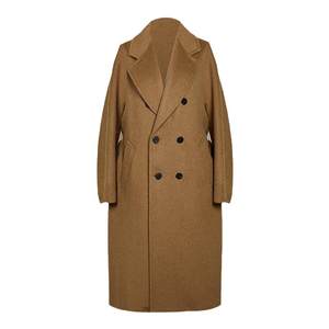 FuxU 100 yak velvet/small camel velvet/Beibei mid-length coat for women 101801 double-sided wool coat