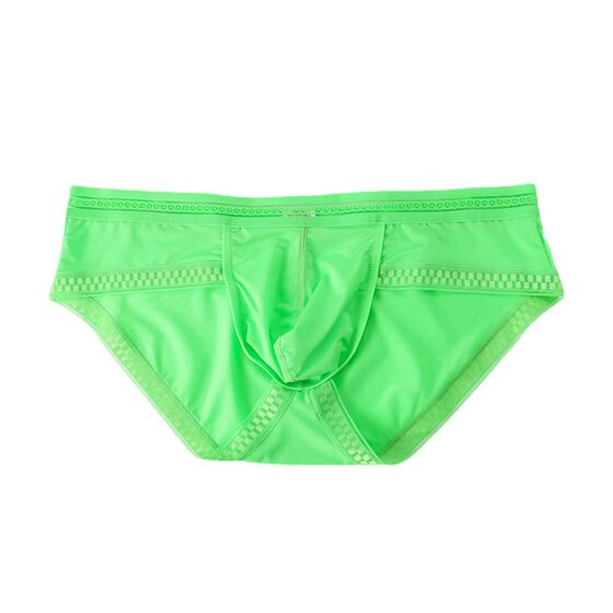 Men's triangle underwear with ice silk, sexy and breathable, ultra-thin, plus size, enlarged, low waist triangle underwear, men's summer youth