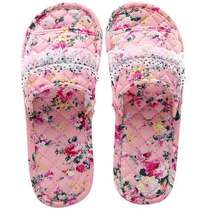 
2025 new spring and summer home indoor silent pure cotton cloth sole soft sole not hurt solid floor slippers fabric women