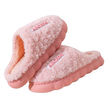 2025 new cotton slippers thick sole home interior