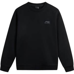 
Li Ning sweatshirt men's autumn and winter new long-sleeved round neck pullover knitted couple sportswear plus velvet loose top