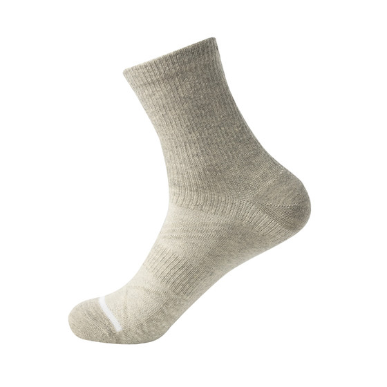 Three-gun men's socks are breathable running sweat-absorbent autumn and winter medium and short-tube casual and comfortable women's knitted socks