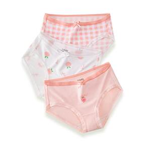
Red bean girls underwear modal four seasons antibacterial children flat corner cotton crotch baby girl shorts without clip pp
