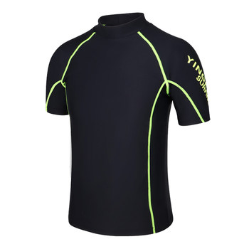 Yingfa swimsuit surfing suit sun protection quick-drying short-sleeved top