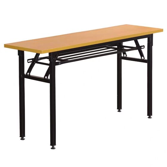Simple folding table, conference table, stall, splicing dining table, home office, steel wood desk, desk, chair, sign in, long training table