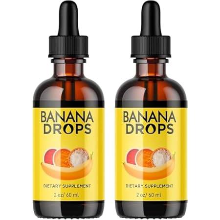 2 Bottle Banana Liquid, Banana Drops, Banana Drops Supple