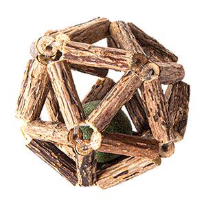 Cat toy milling rod, wooden mint ball self -relief, abrasion, biting, biting cat stick cat game products Daquan
