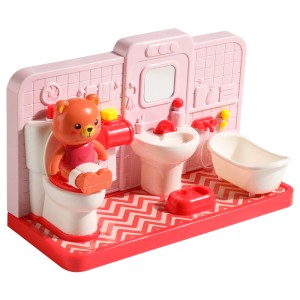 
2026 New Play House Toys for Children Girls 3 to 6 Little Bears Going to the Toilet and Toilet Girls 2 Years Old and 4 Toilet Training