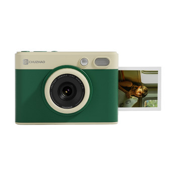 
First photo of the Polaroid camera retro classic film camera