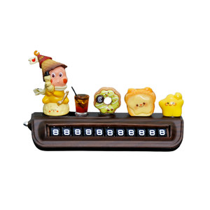 
Xingxingren car moving phone number plate high-end wood grain car temporary parking number plate moving car center console car ornaments