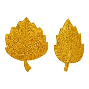 
Self-adhesive yellow leaves and sunflower embroidery cloth stickers solid color patch stickers for clothes, down jackets and pants, decorative patch patches