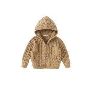 
David Bella children's sweater sweater winter baby thick red New Year coat boys and girls pure cotton cardigan