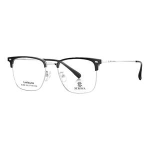 Swarovski glasses frame men's business eyebrow half-rim glasses frame optional Zeiss lens Baodao glasses 808
