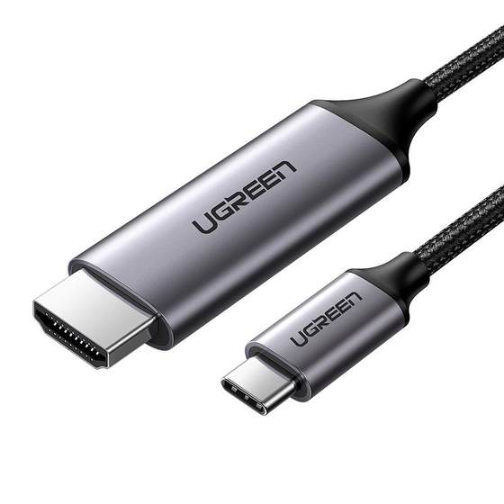 
Green Connect Typec to HDMI mobile phone computer TV same screen conversion connection cable laptop flat panel external monitor projector 4/8k high-definition screen projector suitable for macbook Apple 17