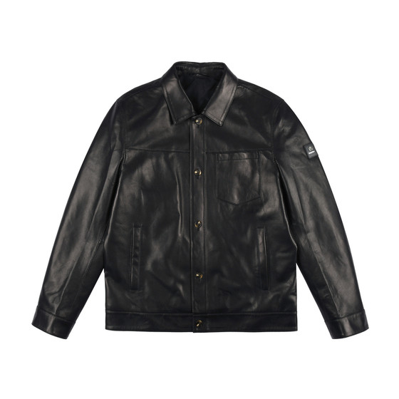 
[Sheep Leather] Raidy Boer/Raidy Boer 2026 Spring Men's Lapel Leather Jacket Jacket 2704