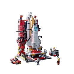 2023 China Spaceship Shenzhou Rocket Plane Model Assembled Children's Building Blocks Children's Toys Birthday Gift