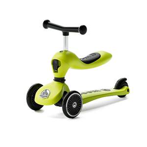 Cool ki children's scooter two-in-one small green car 1-3-6-year-old baby can sit on a slidable walker balance bike