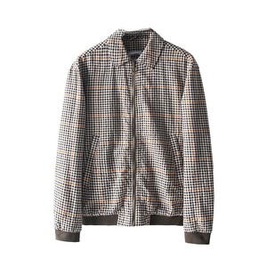 
Clearance special offer!! Retro plaid! Spring men's light luxury cotton casual lapel jacket trend