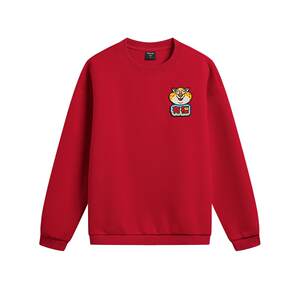 
Li-Ning Zootopia co-branded Ma Baofu sweatshirt for women spring 2026 new long-sleeved Year of the Horse red top