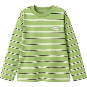 
Balabala children's long-sleeved T-shirt boys and girls pure cotton striped tops spring and autumn children's clothing for older children