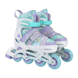 Disney Children's Roller Skates Full Set Girls Roller Skates Adjustable Beginner Skating Roller Skates For Middle And Large Children