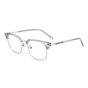 Zeiss ultra-light myopia glasses men's half frame can be matched with anti-blue light lenses Ou Na eye lens frame for women