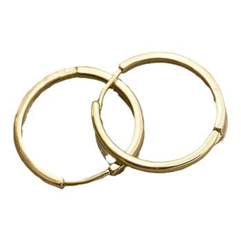 
Guliya plain hoop earrings, elegant and high-end earrings