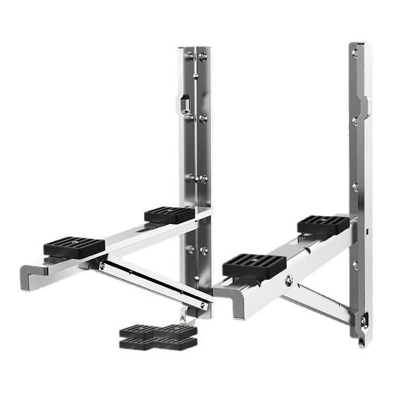 Kaiqi Thickened 304 Stainless Steel Air Conditioner Exterior Triangle Shock Absorbing Bracket is suitable for Xiaomi Air Conditioner 1.5/2/3 horsepower