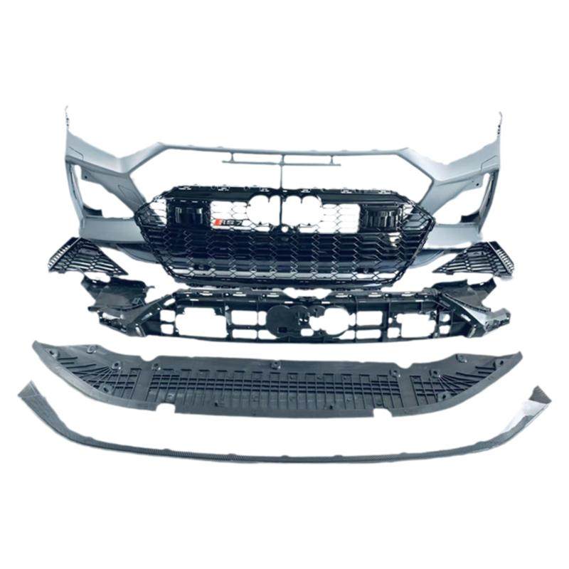 Front Grille Hood Trim, Front Chrome Grille Surround Grill Assembly 51119450550 Gloss Black for 5 Doors Hatchback F55
