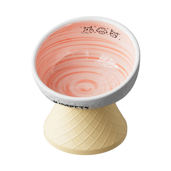 
Ceramic tall cat bowl cat food bowl, cat and dog special neck guard, large diameter drinking water pet bowl, dog bowl, dog food bowl
