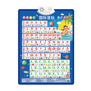 Phonetic symbol audio wall chart English pronunciation natural spelling new version 48 international English 26 alphabet artifact