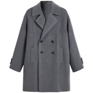 Taiping Bird Men's Bright Wool Woolen coat in winter double -breasted wool coats, woolen long double -sided coats
