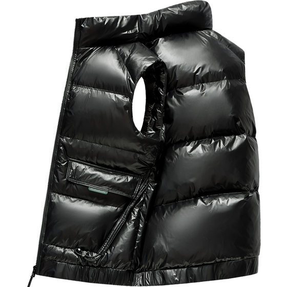 
Snow Flying Down Vest for Men in Winter Wear 2025 Autumn and Winter New Standing Collar Sliding Surface No Wash Duck Down Warm Vest