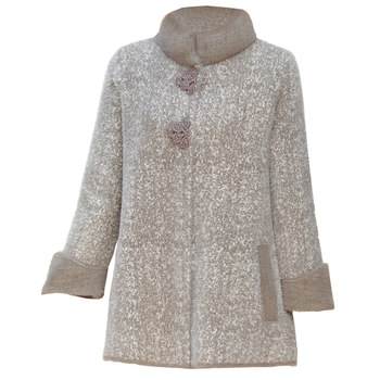 Western style mother's autumn and winter double-sided cashmere coat for women