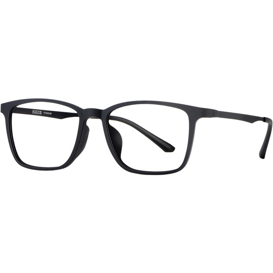 Danyang black framed glasses frame, male with degree, Japanese style ultra light pure titanium, large face, thick frame, small face, myopic glasses frame, female