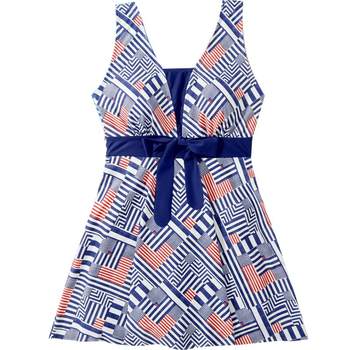 Mother's swimsuit for middle-aged and elderly people to cover their flesh and look slimming, plus size swimsuit