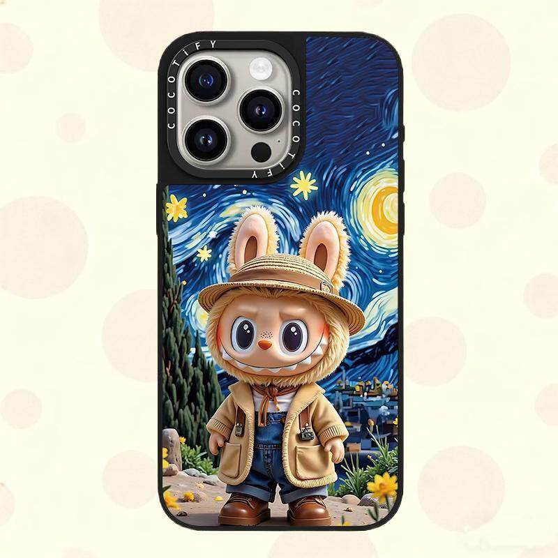 Cartoon Bunny "Starry Night" 24 Phone Cases for iPhone 17, 16, 15, 14 and 13