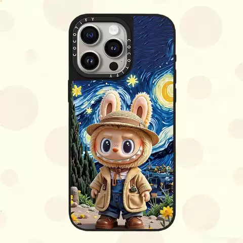 Cartoon Bunny “Starry Night” 24 Phone Cases for iPhone 17, 16, 15, 14 and 13