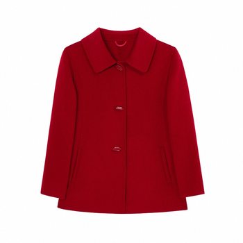 
Mom's fashionable loose short double-sided cashmere coat