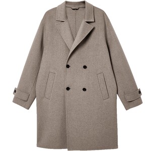 
Jack Jones men's new spring woolen coat is fashionable and versatile, long-sleeved, loose and trendy flat lapel top