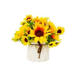 Simulated sunflower flower ornament sun