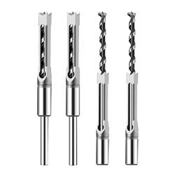 Hardway woodworking square hole drill bit formed in one go