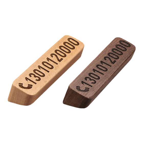 Walnut Temporary Parking Number Simple Motor Motor Motor Motor Micro Micromes Automobile Solo Parking Solid Wood Parking
