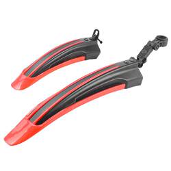 Bicycle fenders with lengthened mud tile baffles
